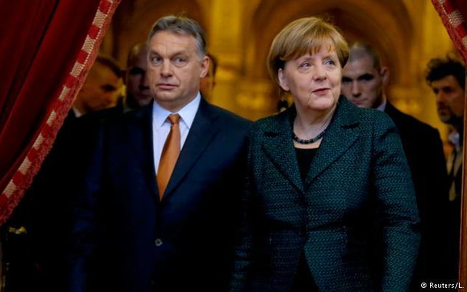 Premier Węgier Viktor Orban i kanclerz Niemiec Angela Merkel. Fot. L. Balogh