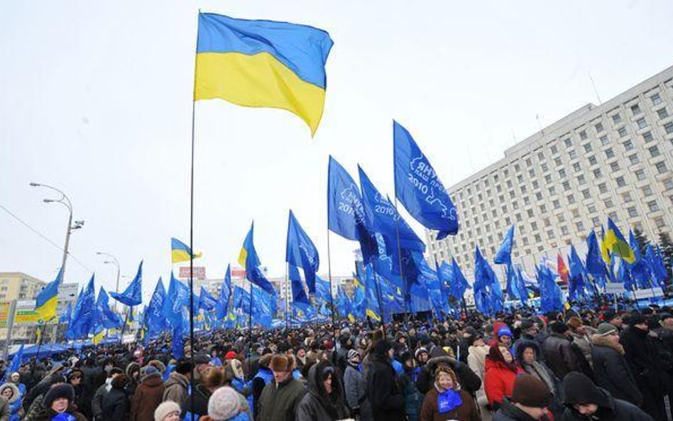 Wyborcy janukowycza w dniu wyborów