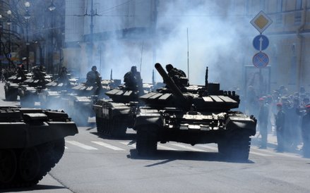 Parada wojskowa w Sankt Petersburgu