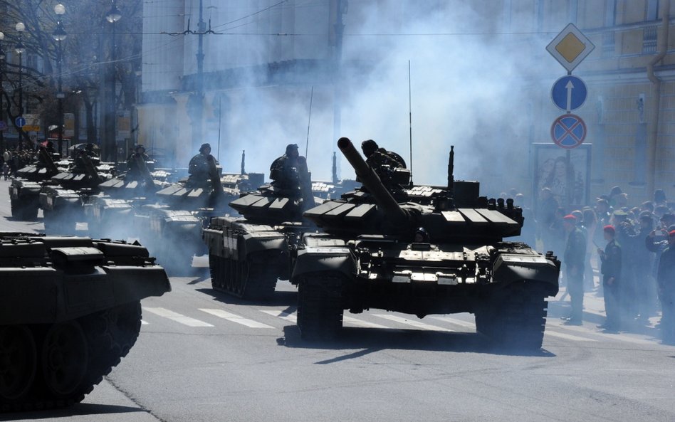 Parada wojskowa w Sankt Petersburgu