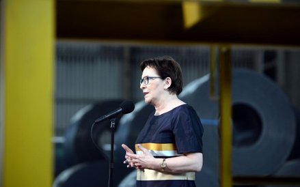 Wizyta Ewy Kopacz w hucie im. Tadeusza Sendzimira.