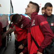 Wyjazd reprezentacji Polski z Warszawy. Oby to nie był autobus z napisem: „Koniec wyścigu”