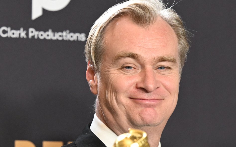 Christopger Nolan (na zdjęciu) odebrał Złotego Globa za reżyserię,