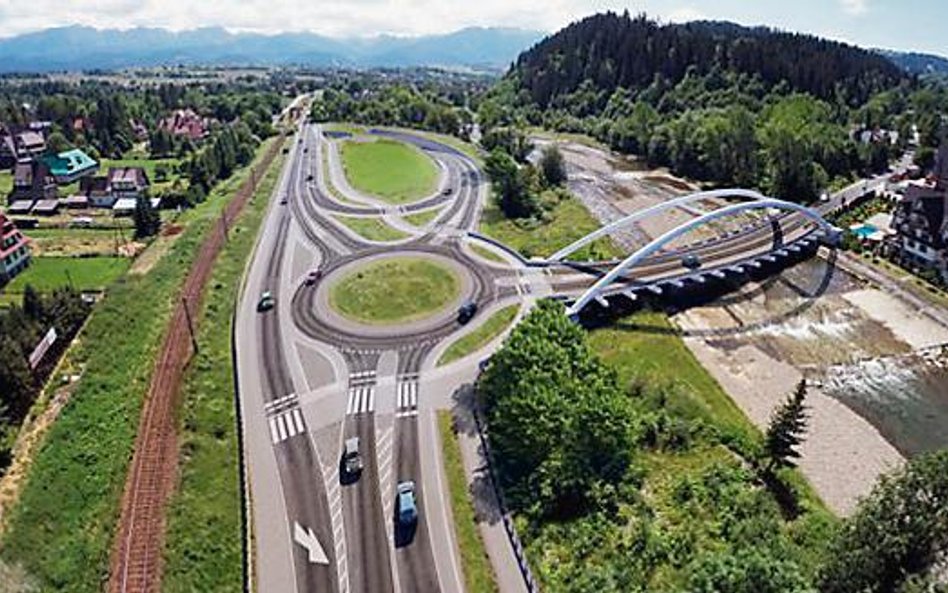 Węzeł w Poroninie ma zmniejszyć korki nie tylko zimą