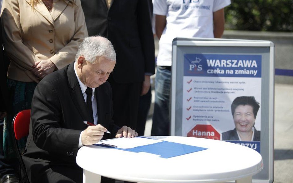 Lider PiS Jarosław Kaczyński opowiada się za referendum w Warszawie