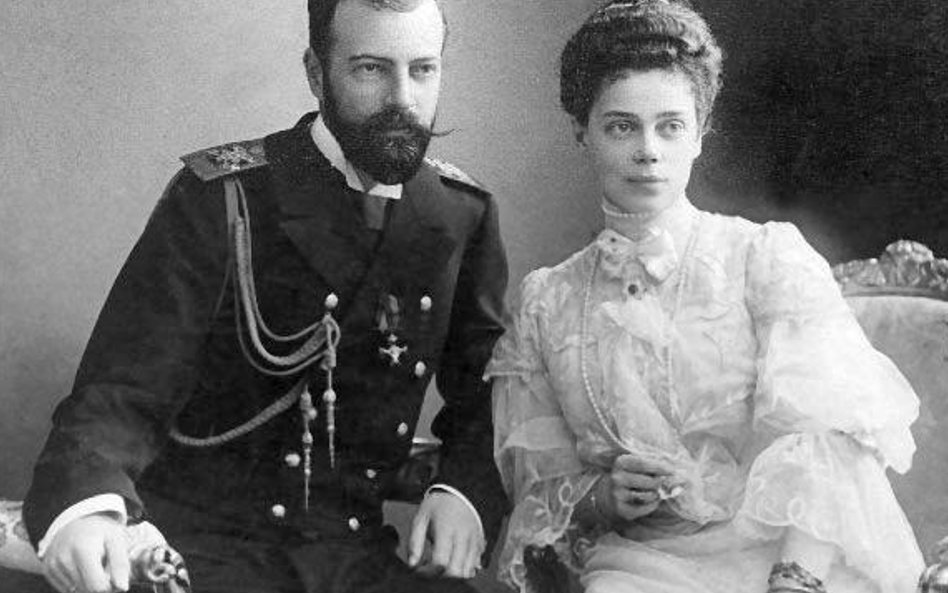 Księżna Ksenia Romanowa z mężem, księciem Aleksandrem Romanowem