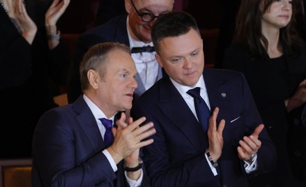 Donald Tusk i Szymon Hołownia