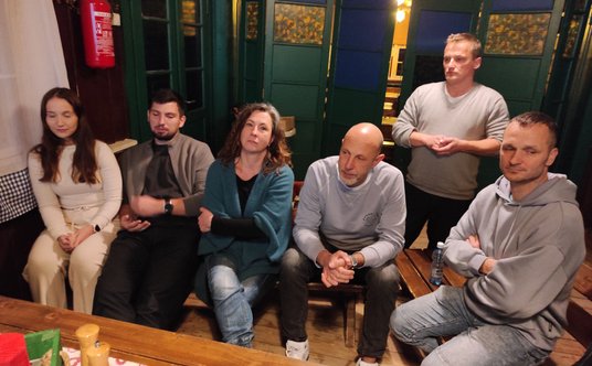 W schronisku PTTK Jagodna spotkaliśmy się z przedsiębiorcami i samorządowcami z gminy Bystrzyca Kłod