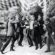Zabójstwo prezydenta USA Williama McKinleya. Zamachu dokonał Leon F. Czolgosz na Wystawie Panameryka