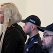 Katarzyna P. na sali sądowej
