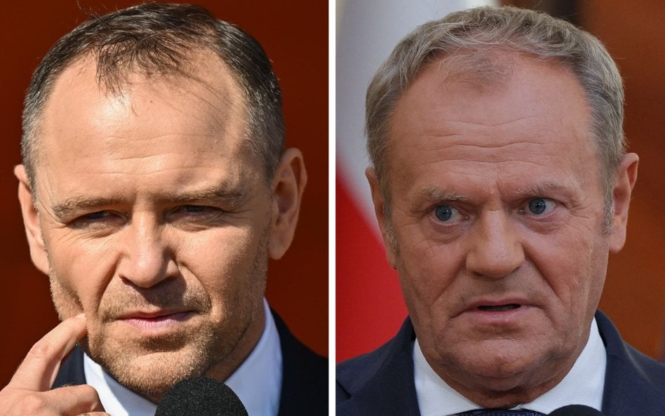 Prezydent RP Karol Nawrocki i premier Donald Tusk