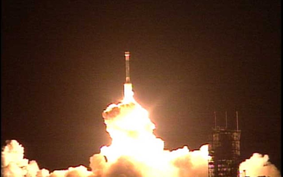 Start rakiety, która wyniosła w kosmos łazik