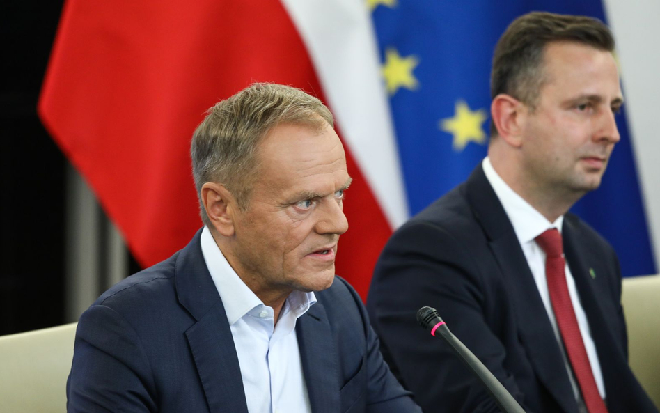 Przewodniczący PO Donald Tusk i prezes PSL Władysław Kosiniak-Kamysz