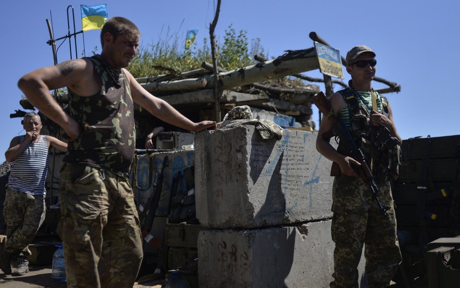 Ukraińskie wojsko na linii frontu