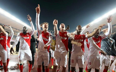 Piłkarze AS Monaco po zwycięstwie nad Manchesterem City i awansie do 1/4 finału Ligi Mistrzów.