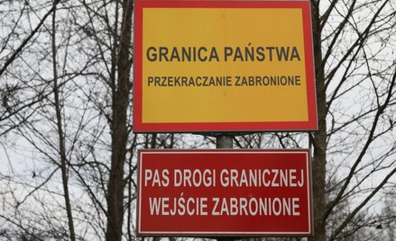 Pas graniczny między Polską a Białorusią