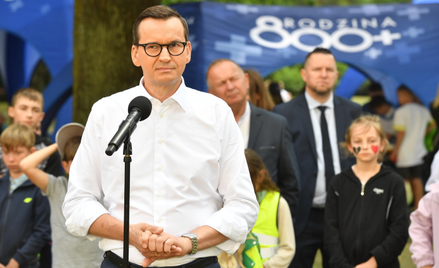 Premier Mateusz Morawiecki podczas „Pikniku Rodzina 800+”