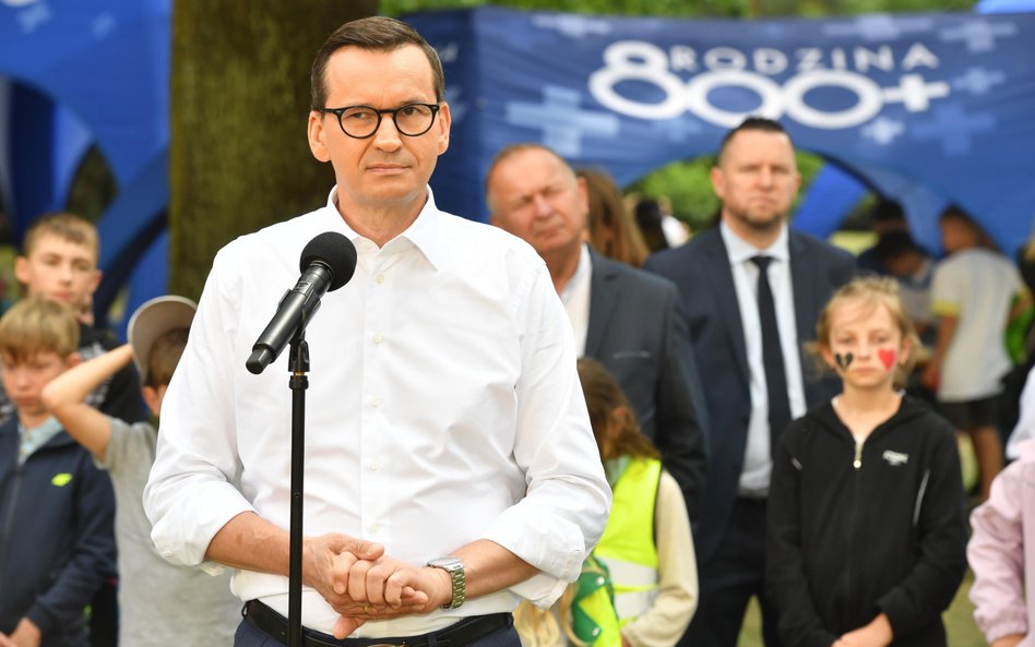 Premier Mateusz Morawiecki podczas „Pikniku Rodzina 800+”