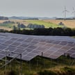 Farma wiatrowa i panele fotowoltaiczne w okolicach Bogatyni