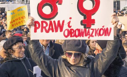 Kobiety potrafią głośno walczyć o swoje prawa, a nawet przekonać mężczyzn, aby ich wspierali w tej b
