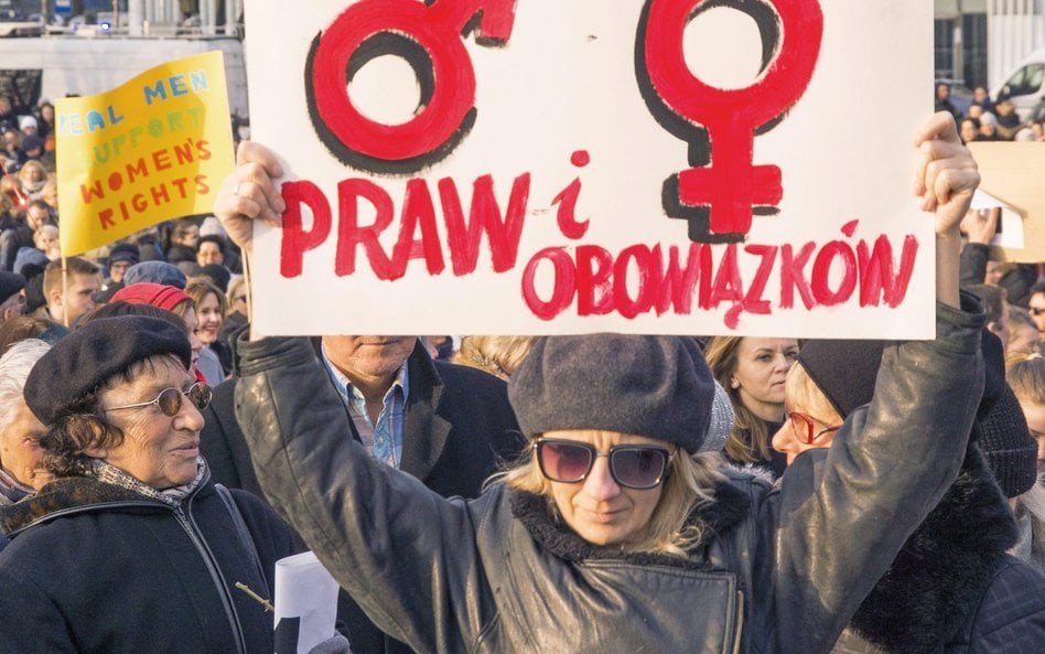 Kobiety potrafią głośno walczyć o swoje prawa, a nawet przekonać mężczyzn, aby ich wspierali w tej b