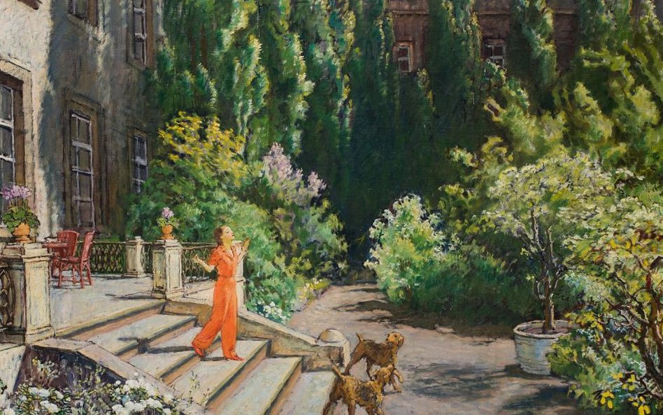 Józef Mehoffer, Przed domem, 1946