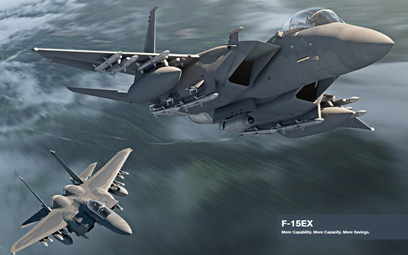 Wizja wielozadaniowego samolotu bojowego Boeing F-15EX Advanced Eagle. Rys./Boeing.