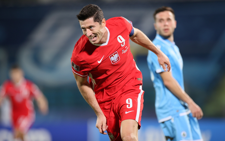 W meczu z San Marino Robert Lewandowski zdobył dwie bramki