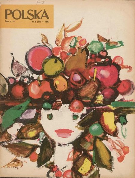 Waldemar Świerzy zaprojektował okładkę miesięcznika „Polska”.
