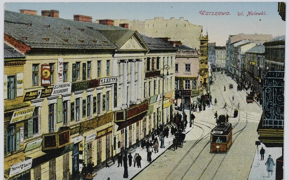 Warszawa, ul. Nalewki, pocztówka ze zbiorów Biblioteki Narodowej w Warszawie
