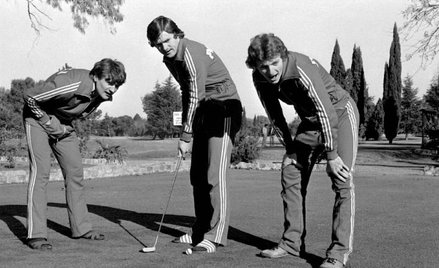 Zbigniew Boniek (z prawej), Adam Nawałka (z lewej) i Włodzimierz Lubański (w środku). 1978 rok, mist