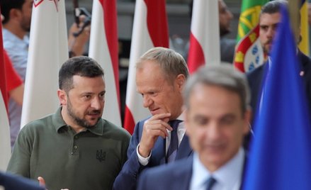 Prezydent Ukrainy Wołodymyr Zełenski i premier Donald Tusk