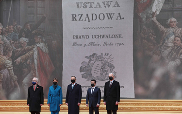 Przywódcy Litwy, Łotwy, Estonii i Ukrainy na obchodach 230. rocznicy Konstytucji 3 maja