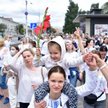 Kobiety protestują w Mińsku