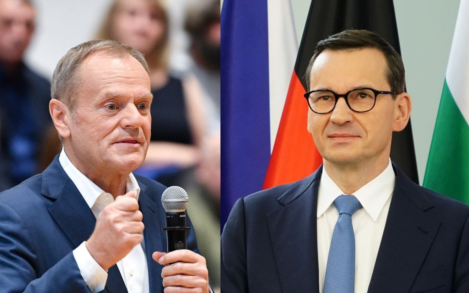 Donald Tusk i Mateusz Morawiecki