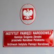 Archiwum Instytutu Pamięci Narodowej - tabliczka