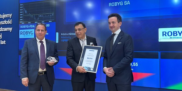 Robyga Returns to WSE — PDAs Up 5%, Shares Flat on Debut