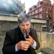 Autor na gdańskiej Starówce (fot. Michał Fludra)