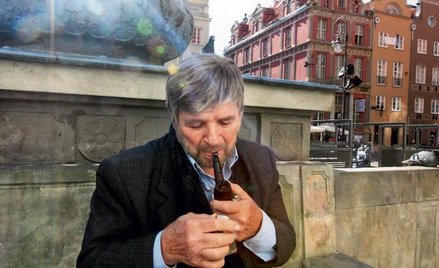 Autor na gdańskiej Starówce (fot. Michał Fludra)