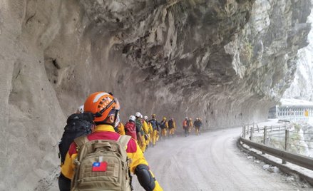 Ratownicy szukają zaginionych w Parku Narodowym Taroko
