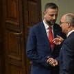 Marszałek Włodzimierz Czarzasty (P) oraz wicepremier, minister obrony narodowej Władysław Kosiniak-K