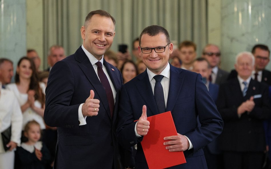 Prezydent Karol Nawrocki i powołany na szefa gabinetu prezydenta Paweł Szefernaker