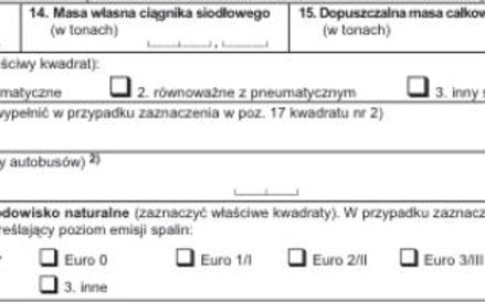 Punkty od 13 do 20 – to dane techniczne istotne dla ustalenia właściwej stawki podatkowej.