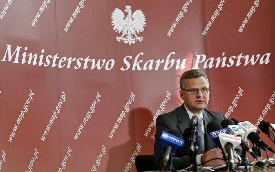 Minister skarbu Aleksander Grad