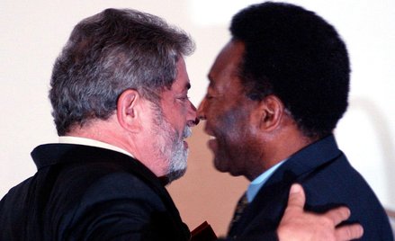Lula i Pele na zdjęciu w 2004 roku