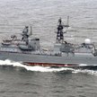 Rosyjska fregata przy granicy z Łotwą