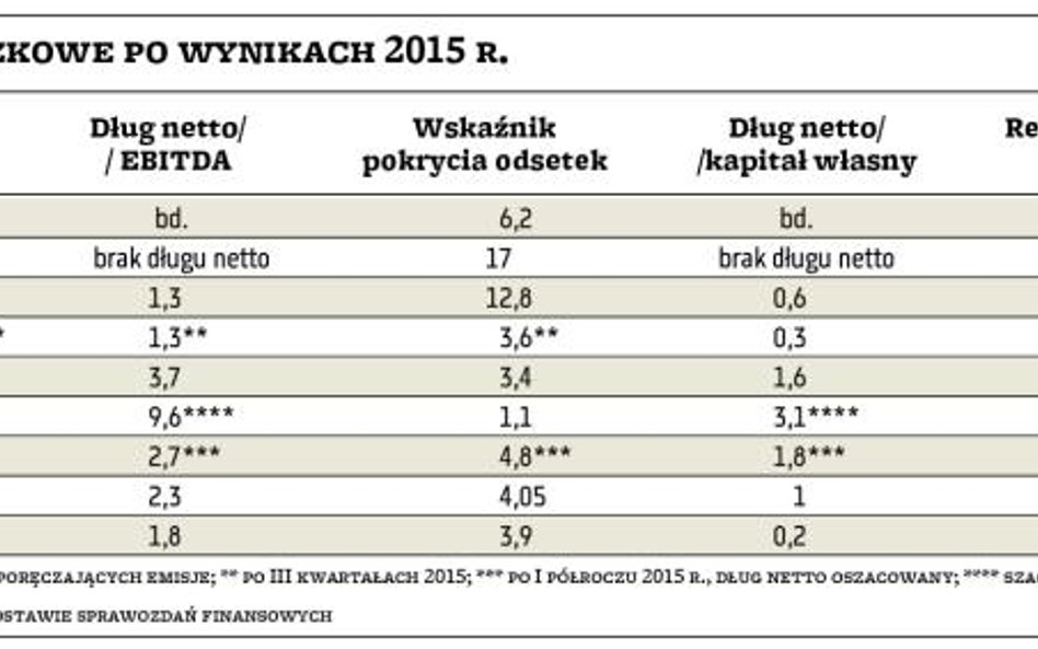 Spółki pożyczkowe po wynikach 2015 r.