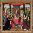 Hans Memling skromnie schowany za kolumną w „Tryptyku rodziny Donne ” ok. 1478