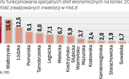 Wałbrzyska sse należy do strefowych liderów.