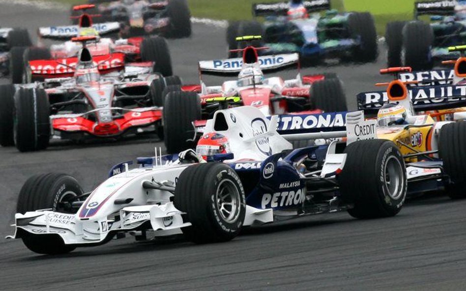 Robert Kubica na torze Magny-Cours.